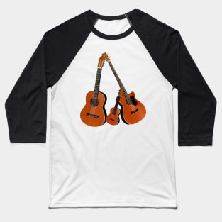 Acoustic Guitar Baseball T-Shirt